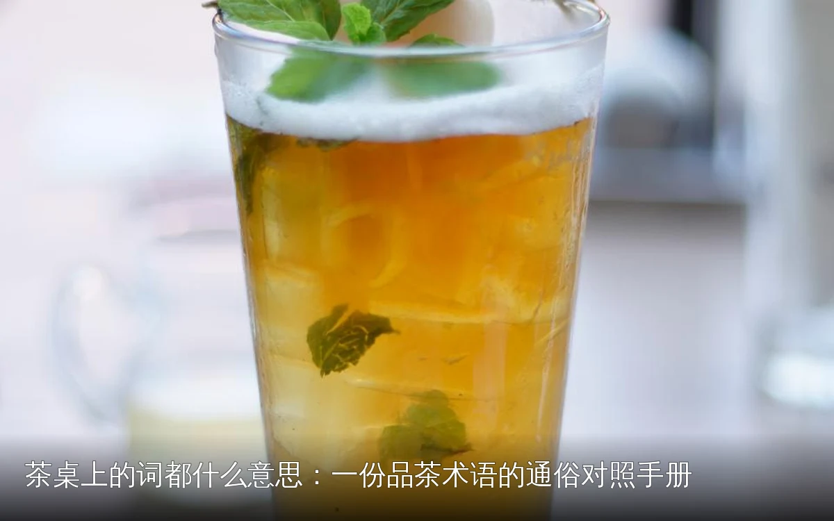 茶桌上的词都什么意思：一份品茶术语的通俗对照手册